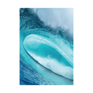 Aqua Wave Journal Cover