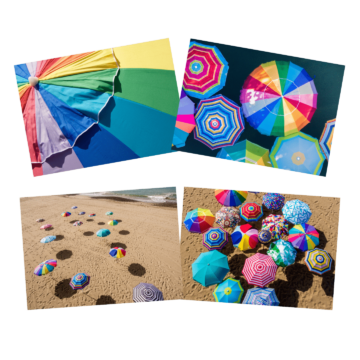 Beach Umbrella 101 Notecards