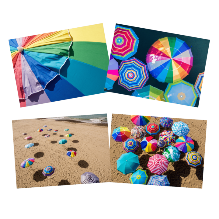 Beach Umbrella 101 Notecards