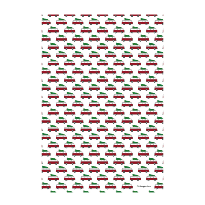 Holiday Red Bus – Wrapping Paper WH46